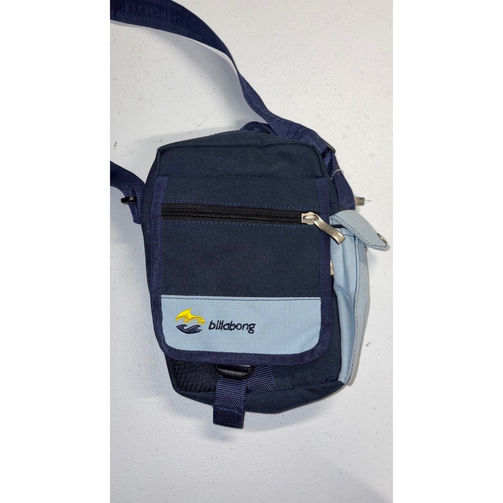 Billabong Navy Blue Canvas Crossbody Messenger Bag Utility Travel Pouch